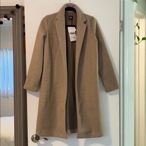 New with tags tan overcoat by Zara!  Size small.